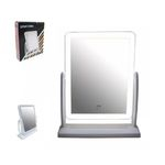 Ficha técnica e caractérísticas do produto Espelho de Mesa Camarim com Led Branco para Maquiagem Touch Screen Ipad 360º