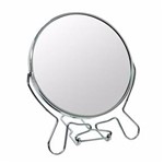 Ficha técnica e caractérísticas do produto Espelho De Mesa Duplo Com Aumento Amplia 3x 6 Polegadas