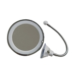 Ficha técnica e caractérísticas do produto Espelho de mesa Espelho 360 Faróis de luz ajustável de Ventosa