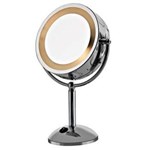 Ficha técnica e caractérísticas do produto Espelho de Mesa G-Life Dupla Face Light JY1000 - 110V