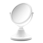 Ficha técnica e caractérísticas do produto Espelho de Mesa Jolie Branco Dupla Face Modelo 10318 Branco