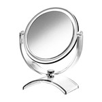 Ficha técnica e caractérísticas do produto Espelho de Mesa Miroir Cristal Dupla Face Modelo 20201 Cristal