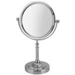 Ficha técnica e caractérísticas do produto Espelho de Mesa Profissional P/ Maquiagem com 2 Lados - 28cm