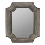 Ficha técnica e caractérísticas do produto Espelho de Metal 65,5cm X 83,5cm X 7cm - Btc Decor