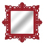 Espelho de Parede 14849v Vermelho 70x70 Art Shop