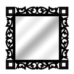 Ficha técnica e caractérísticas do produto Espelho de Parede 14881p Preto 70x70 Art Shop