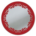 Ficha técnica e caractérísticas do produto Espelho de Parede 13273I Vermelho 70x70 Art Shop