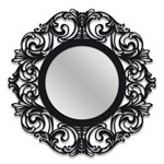 Ficha técnica e caractérísticas do produto Espelho de Parede 12874P Preto 70x70 Art Shop - Preto