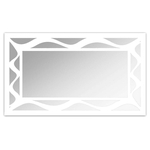 Ficha técnica e caractérísticas do produto Espelho De Parede 12877B Branco 70x110 Art Shop