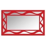 Ficha técnica e caractérísticas do produto Espelho De Parede 12877V Vermelho 70x110 Art Shop