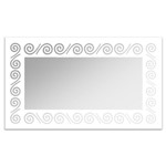Ficha técnica e caractérísticas do produto Espelho de Parede 12878B Branco 70x110 Art Shop