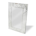 Ficha técnica e caractérísticas do produto Espelho de Parede Retangular Mosaico 61cmx91cm Nakine