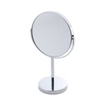 Ficha técnica e caractérísticas do produto Espelho Duplo para Banheiro em Ferro Cromado - 32x19 Cm