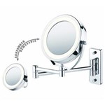 Ficha técnica e caractérísticas do produto Espelho Iluminado 6´´ com Aumento 5x - Parede ou Bancada