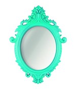 Espelho Karolyn Oval Rococo - 52X72 - Rosa - Mart