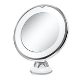 Ficha técnica e caractérísticas do produto Espelho Led 360 Flexível 5x Aumento Ventosa Maquiagem Barba