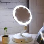 Ficha técnica e caractérísticas do produto Espelho Maquiagem Led Dobrável Foldaway Luz Perfeita Para Make
