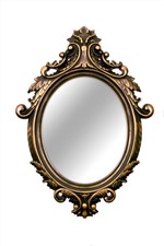 Ficha técnica e caractérísticas do produto Espelho Megan Oval Rococo Cobre - Mart