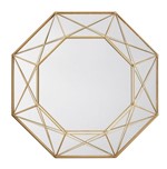 Ficha técnica e caractérísticas do produto Espelho Metal Dourado Mart