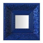 Espelho Moldura Rococó Fundo 16218 Azul Art Shop