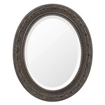 Espelho Oval Ornamental Classic Santa Luzia 50cmx41cm Marrom Rústico