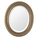 Ficha técnica e caractérísticas do produto Espelho Oval Ornamental Classic Santa Luzia 50cmx41cm Ouro Envelhecido