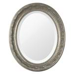 Ficha técnica e caractérísticas do produto Espelho Oval Ornamental Classic Santa Luzia 50cmx41cm Prata Envelhecido