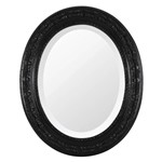 Ficha técnica e caractérísticas do produto Espelho Oval Ornamental Classic Santa Luzia 50cmx41cm Preto