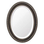 Ficha técnica e caractérísticas do produto Espelho Oval Ornamental Classic Santa Luzia 37cmx25cm Marrom Rústico