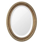 Espelho Oval Ornamental Classic Santa Luzia 37cmx25cm Ouro Envelhecido