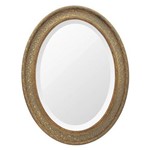 Espelho Oval Ornamental Classic Santa Luzia 85cmx66cm Ouro Envelhecido