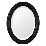 Ficha técnica e caractérísticas do produto Espelho Oval Ornamental Classic Santa Luzia 85cmx66cm Preto