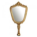Ficha técnica e caractérísticas do produto Espelho Parede Princesa Ouro - 39cm X 17cm X 1cm- Trevisan Concept