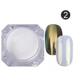 Ficha técnica e caractérísticas do produto Espelho Prego Glitter Powder Bling Polimento Manicure Decora??o
