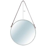 Ficha técnica e caractérísticas do produto Espelho Redondo Decorativo Metal 75,5cmx45,5cm Mart Collecti