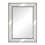 Ficha técnica e caractérísticas do produto Espelho Retangular com Moldura Prata - 78x108cm
