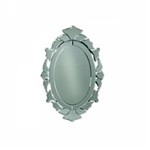 Ficha técnica e caractérísticas do produto Espelho Veneziano Oval 31cm X 50cm