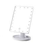 Ficha técnica e caractérísticas do produto 22 LEDs Maquiagem LED espelho de vaidade espelho quadrado Double-Sided Lighted Mirrors