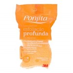 Ficha técnica e caractérísticas do produto Esponja de Banho Esfoliação Profunda Ponjita, Ponjita, Amarelo