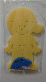 Ficha técnica e caractérísticas do produto Esponja de Banho para Banheira do Bebê Menino - Amarela - Dardara