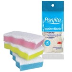 Ficha técnica e caractérísticas do produto Esponja de Banho Ponjita 3M Diário