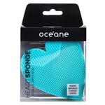Ficha técnica e caractérísticas do produto Esponja de Limpeza Facial Océane - Heart Sponge Acqua