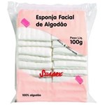 Ficha técnica e caractérísticas do produto Esponja Facial de Algodão 100g Pacote C/20