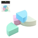 Ficha técnica e caractérísticas do produto Esponja Para Maquiagem Triangular Colors Kit Com 4 Pecas Na Solapa