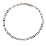 Ficha técnica e caractérísticas do produto Espumante De Luxo Cubic Zirconia CZ Collar Necklace Women Wedding Party Jewelry
