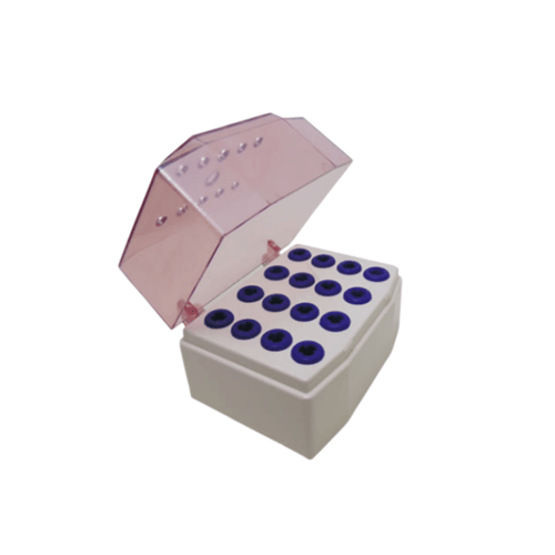 Ficha técnica e caractérísticas do produto Estojo de Acessórios para Implantes com 16 Furos - Cor: Rosa