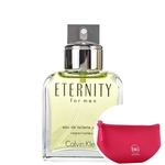 Ficha técnica e caractérísticas do produto Eternity For Men Calvin Klein Eau de Toilette - Perfume 30ml + Nécessaire Pink Beleza na Web