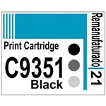 Ficha técnica e caractérísticas do produto Etiqueta para Cartucho Hp21 Black (C9351) - 10 Unidades