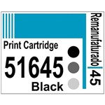Ficha técnica e caractérísticas do produto Etiqueta para Cartucho Hp45 Black (51645) - 10 Unidades