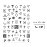 Ficha técnica e caractérísticas do produto Etiquetas do prego Letters ornamento prego decorativa Todos os Matching Stickers Decorações Nail Art Gostar